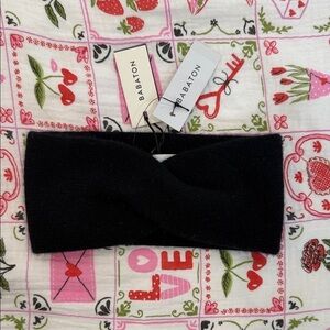 Babaton Black Twist Knit Headband NWT